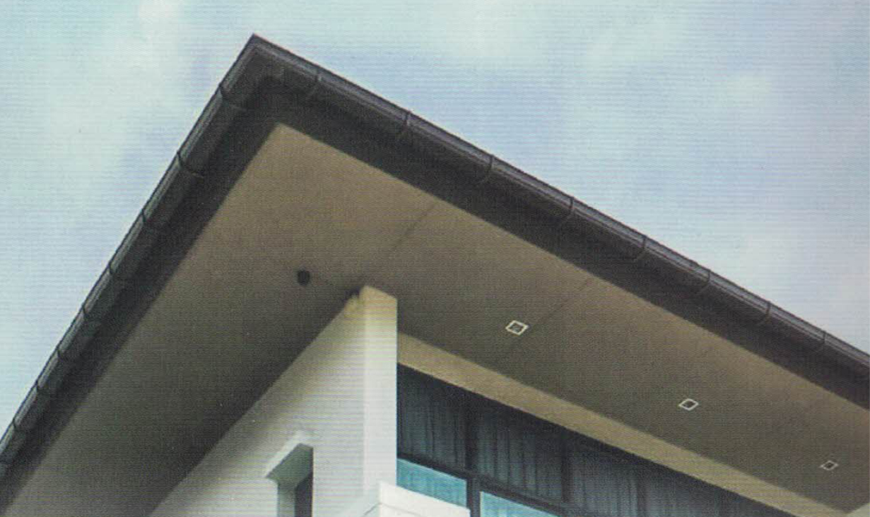 รางน้ำฝนไวนิล EZY อีซี่ Minimal Stylle สีขาว / สีน้ำตาลเข้ม รางน้ำฝนไวนิล EZY อีซี่ Minimal Stylle สีขาว / สีน้ำตาลเข้ม