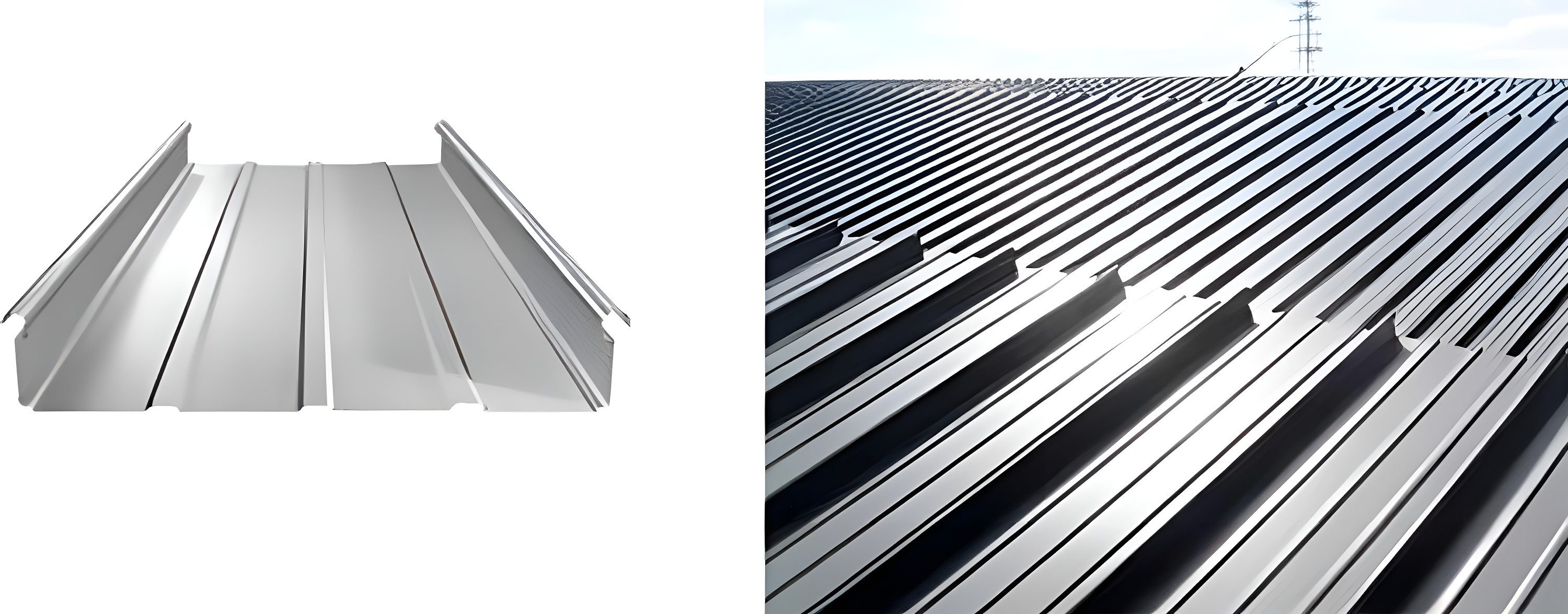 Parallel Straight หลังคา แผ่นหลังคา Parallel Straight หลังคา แผ่นหลังคา
