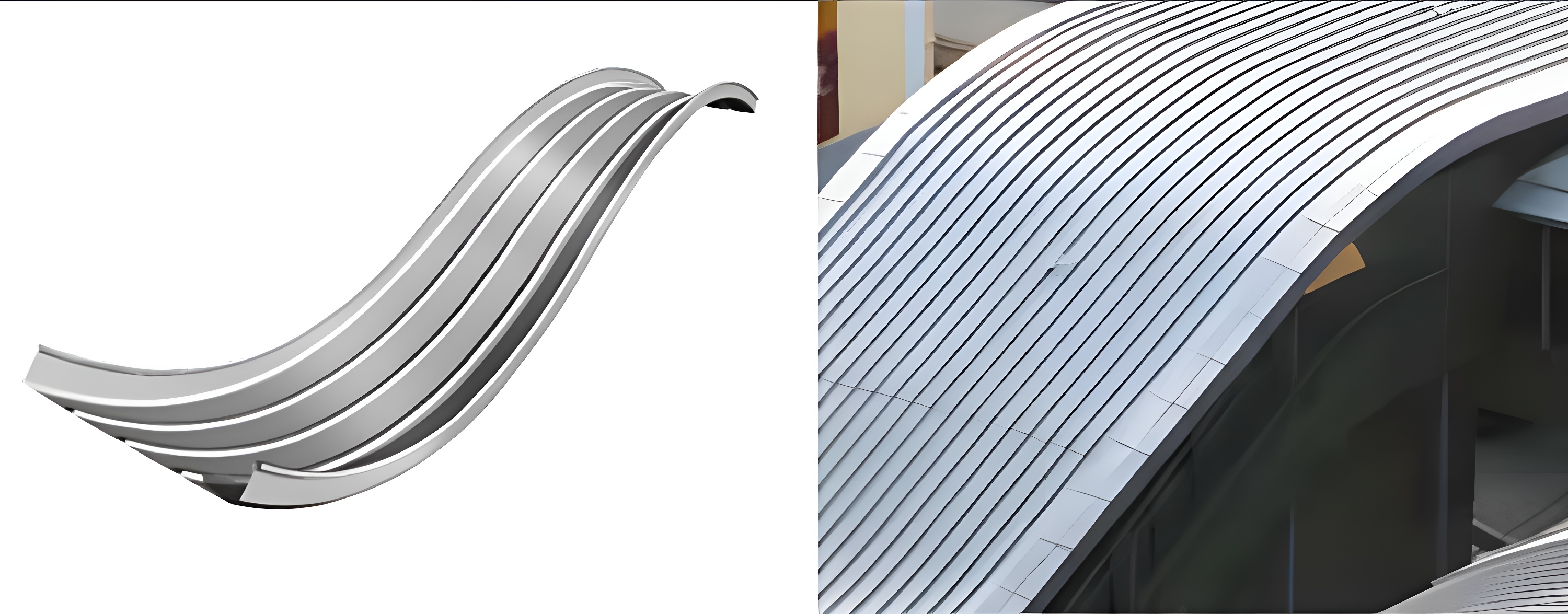 Parallel S-Curve หลังคา แผ่นหลังคา Parallel S-Curve หลังคา แผ่นหลังคา