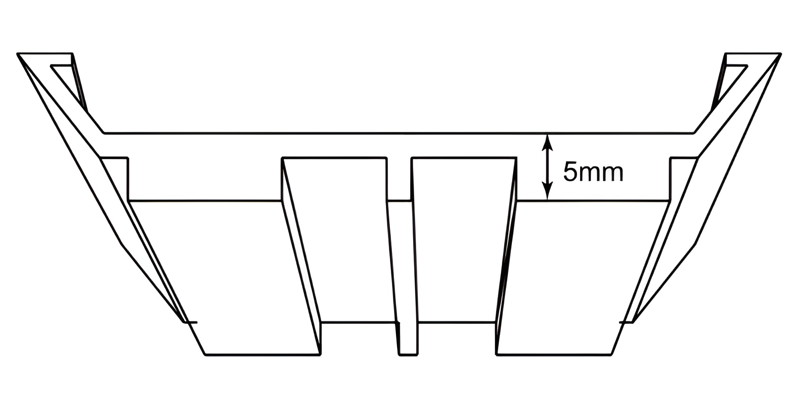ความหนาของแผ่นฉนวนกันร้อน = 5.0 มิลลิเมตร ความหนาของแผ่นฉนวนกันร้อน = 5.0 มิลลิเมตร