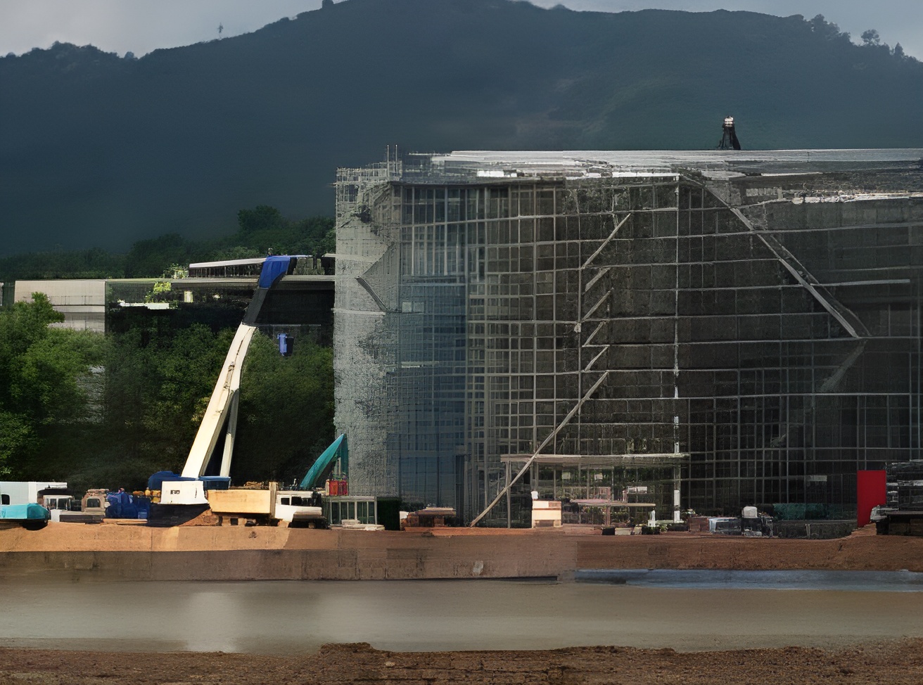 มาตรฐานการยกวัสดุขึ้นบนที่สูงต้องใช้เครนหนึ่งหรือสองตัวในการยกแผ่นขึ้นบนโครงหลังคา มาตรฐานการยกวัสดุขึ้นบนที่สูงต้องใช้เครนหนึ่งหรือสองตัวในการยกแผ่นขึ้นบนโครงหลังคา