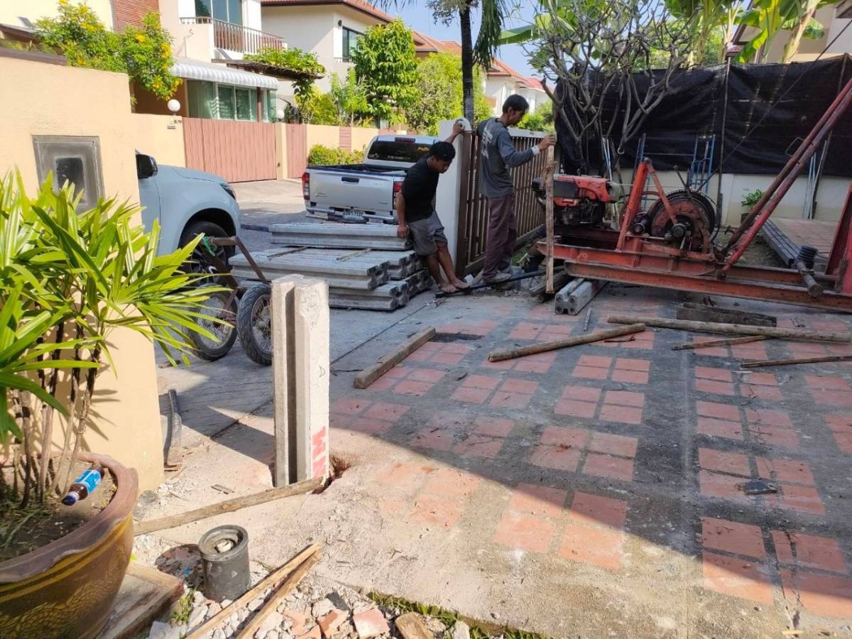 เสาเข็มไมโครไพล์ ปิดโพรงใต้บ้าน เสาเข็มไมโครไพล์ ปิดโพรงใต้บ้าน