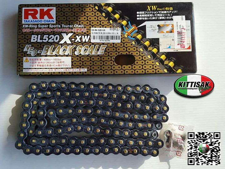 โซ่ RK 520 X - XL หมุดทอง