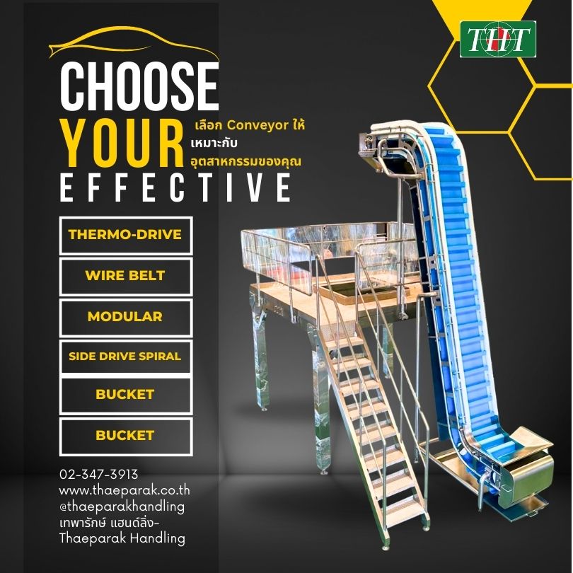 เลือกสายพานลำเลียงให้เหมาะกับอุตสาหกรรมของคุณ สายพานลำเลียง Thermodrive