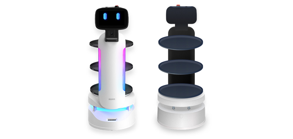 หุ่นยนต์เสิร์ฟอาหาร segway robot