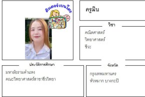 เรียนพิเศษหัวหมาก ครูมิน 24355 สอนคณิตศาสตร์ วิทยาศาสตร์ ชีวะ