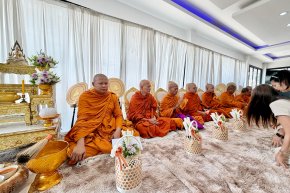 We held a merit-making ceremony for our new office