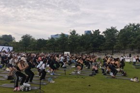 เครื่องเสียง งานออกกำลังกาย สวนเบญจกิติ วันที่ 23 สิงหาคม 68 by vsoundqlighting