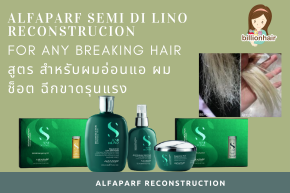 Alfaparf semi di lino reconstrucion For any breaking hair  สูตร สำหรับผมอ่อนแอ ผมช็อต ฉีกขาดรุนแรง