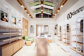 งานออกแบบร้านขายแว่นตาและวัดสายตา Hawaii Optic สำโรง สมุทรปราการ  l บริการออกแบบ ผลิต และติดตั้งครบวงจร