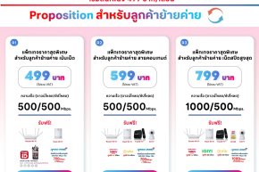 โปรลูกค้าย้ายค่ายเน็ตบ้านทรู ราคาถูก