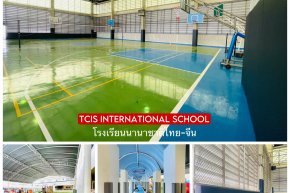 เบาะกันกระแทกโรงยิม Wall Padding โรงเรียนนานาชาติ