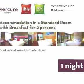 แจก Gift Voucher จำนวน 1 ใบ&nbsp; ใช้บริการห้องพัก ฟรี 1 คืน
