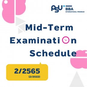 Midterm Examination Schedule 2/2565 (2/2022)