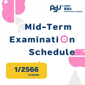 Midterm Examination Schedule 1/2566 (1/2023)