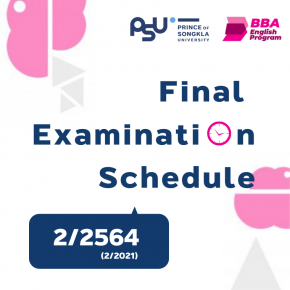 Final Examination Schedule 2/2564 (2/2021)