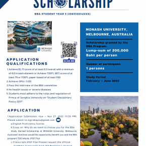 BBA Study Abroad Scholarship - Australia 2023 (ID63) 