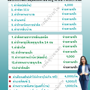 ประกันสุขภาพ เหมาจ่าย 2 ล้าน จ่ายตามจริง