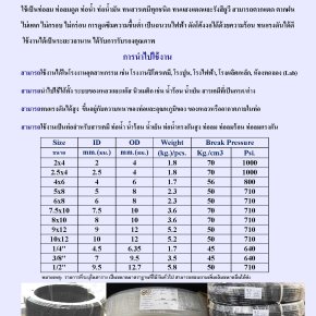 ท่อไนล่อน  (Nylon Tube ; สีขาว,สีดำ)