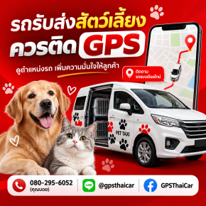 รถรับส่งสัตว์เลี้ยง ควรติด GPS