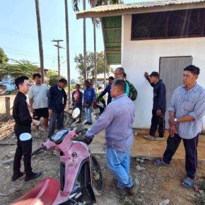 คบ.สุโขทัย  ลงพื้นที่ติดตามสถานการณ์น้ำ ณ บ่อสูบน้ำใต้ดินที่ L16