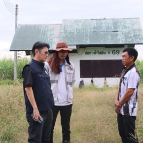 คบ.สุโขทัย  ลงพื้นที่ตรวจสอบสถานีสูบน้ำด้วยพลังงานแสงอาทิตย์พร้อมระบบส่งน้ำ บ่อสูบน้ำใต้ดินที่ 69 และบ่อสูบน้ำใต้ดินที่ E5