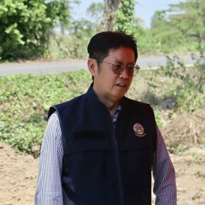 คบ.สุโขทัย  ลงพื้นที่ติดตามความก้าวหน้างานปรับปรุงเจาะบ่อสูบน้ำใต้ดินใหม่เพื่อการชลประทานพร้อมโรงสูบน้ำ (ทดแทนบ่อเดิม) บ่อสูบน้ำใต้ดินที่ E10