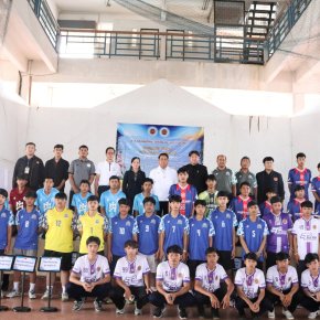 การแข่งขันกีฬาฟุตซอล ณ สนามฟุตซอล วิทยาลัยเทคโนโลยีสุราษฎร์ธานี (เทคโนบางกุ้ง)  ในงานประชุมวิชาการองค์การนักวิชาชีพในอนาคตแห่งประเทศไทย ระดับอาชีวศึกษาจังหวัดสุราษฎร์ธานี  ปีการศึกษา 2568