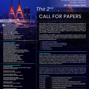 ประชาสัมพันธ์เชิญชวนเข้าร่วมประชุมวิชาการระดับนานาชาติ International Conference on information Technology and Electrical Engineering ครั้งที่ 17 (ICITEE 2025)