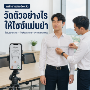 พนักงานต่างจังหวัดวัดตัวอย่างไรให้ไซซ์แม่นยำ
