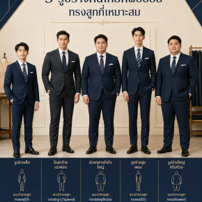 5 รูปร่างคนไทยที่พบบ่อย และทรงสูทที่เหมาะสม | สูทคุณน้อย