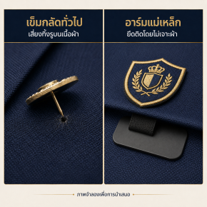 "อาร์มแม่เหล็ก ปกป้องสูทราคาแพง ไร้รูเข็ม"