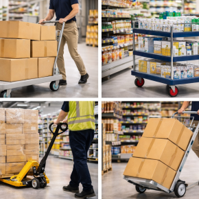 รถเข็นสำหรับร้านค้าปลีก