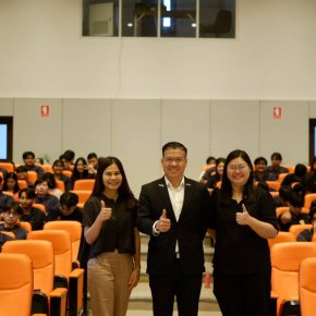 บรรยายให้ความรู้แก่นักศึกษา มจพ. วิทยาลัยเขตระยอง