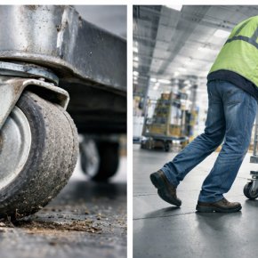 รถเข็นเอียงหรือเลี้ยวไม่ตรง เกิดจากอะไร? วิธีแก้ปัญหารถเข็นวิ่งเบี้ยวในโรงงานและคลังสินค้า