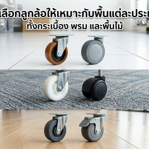 วิธีเลือกลูกล้อให้เหมาะกับพื้นแต่ละประเภท ทั้งกระเบื้อง พรม และพื้นไม้
