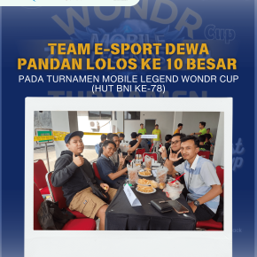Dewa Pandan Meramaikan Lomba E-Sport HUT Ke-78 BNI