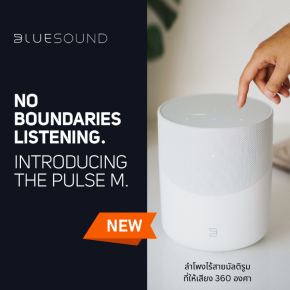 Bluesound Pulse M ลำโพงไร้สายมัลติรูม ที่ให้เสียง 360 องศา
