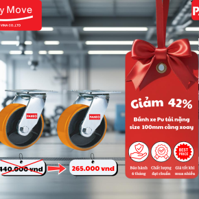 Khuyến mãi đặc biệt tháng 8 - Giảm đến 50% bánh xe tải công nghiệp từ Happymove
