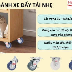 BÁNH XE ĐẨY DÙNG CHO CÁC ỨNG DỤNG TẢI NHẸ 