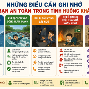 Những điều cần ghi nhớ giúp bạn an toàn trong tình huống khẩn cấp
