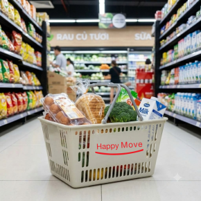 Giỏ nhựa siêu thị mua sắm cầm tay dành cho cửa hàng và siêu thị