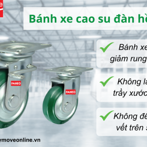 Bánh xe đẩy giảm tiếng ồn hoạt động như thế nào? 
