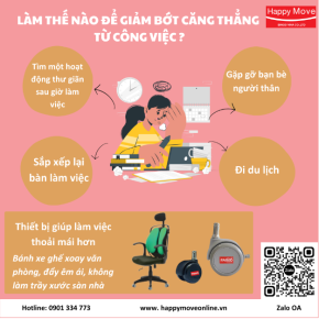 LÀM THẾ NÀO ĐỂ GIẢM BỚT CĂNG THẲNG  TỪ CÔNG VIỆC ?