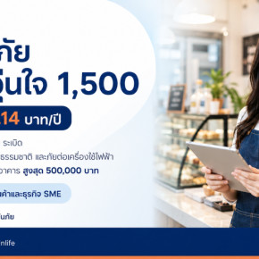 ประกันภัย SME อุ่นใจ 1,500 วิริยะประกันภัย คุ้มครองร้านค้าและธุรกิจ SME