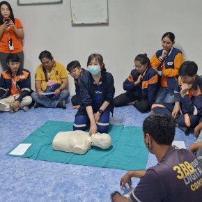 อบรม “การกู้ชีพขั้นพื้นฐาน” (CPR) ให้กับบริษัท 3BB