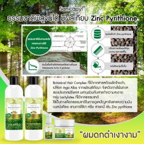 Sanicapyl ® ธรรมชาติพิสูจน์ได้ มีผลเทียบ Zinc Pyrithione