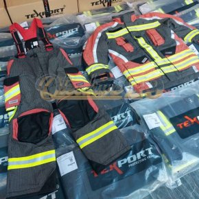 พร้อมส่ง ชุดดับเพลิงภายในอาคาร Fire Suit ชนิดเนื้อผ้า 3 ชั้น 