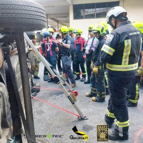ภาพบรรยากาศงานภาคสนาม Heavy Rescue Training ณ สถานีดับเพลิงและกู้ภัยลาดยาว