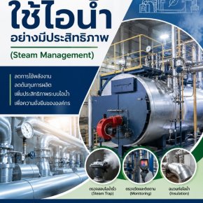 การประหยัดพลังงานโดยการจัดการใช้ไอน้ำอย่างมีประสิทธิภาพ (Steam Management)